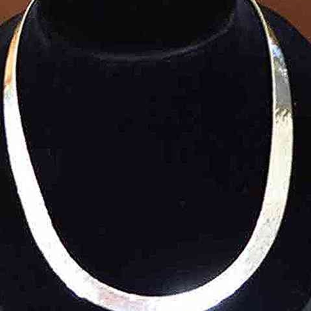 8mm Silver Plated 18 inch Choker/Collar